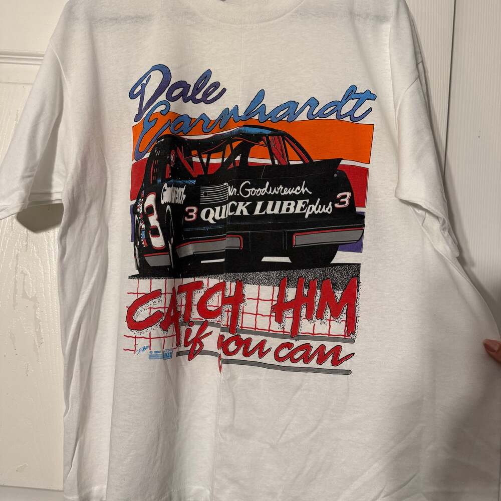 Vintage Dale Earnhardt Catch Him NASCAR Racing Sweatshirt 1990 Men's Sz XL
